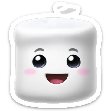 Marshmallow sticker