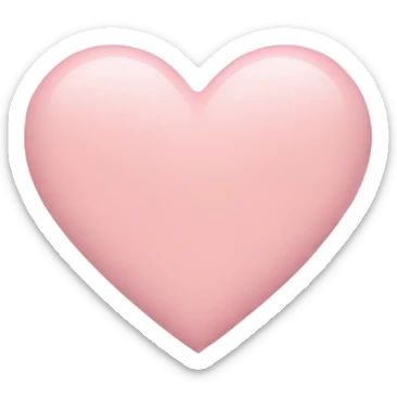 Pastel pink heart sticker