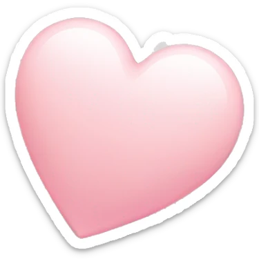 Light pink heart  sticker