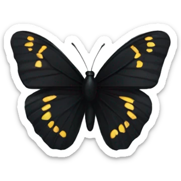 Black butterfly  sticker