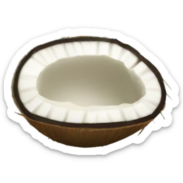 Green coconut  sticker