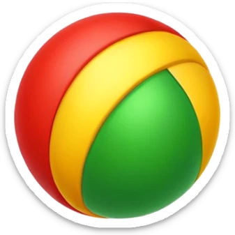 Red yellow green sticker