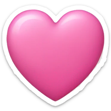 Pink heart sticker