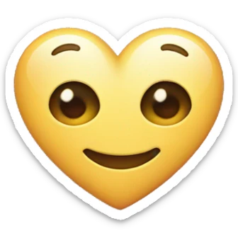 an emoji of the happy face hugging the word AI with heart shaped eyes sticker