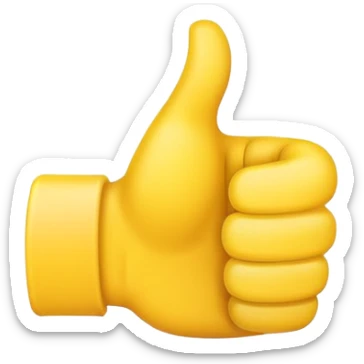 I want you to create a thumbs up emoji that consists entirely of small copies of the flexed arm emoji pasted over each other to form the thumbs up emoji form  sticker