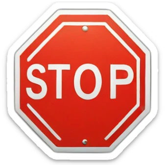 stop sign sticker
