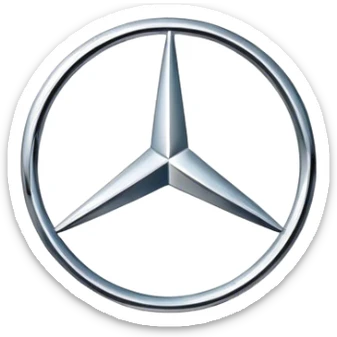 Mercedes logo sticker