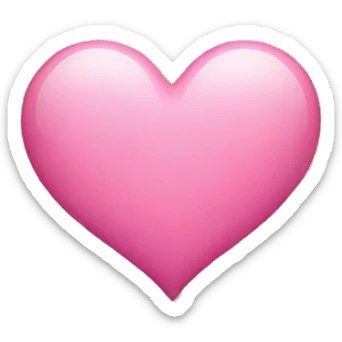 Pink heart  sticker