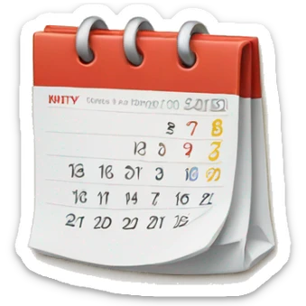 Calendar sticker