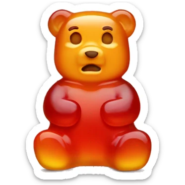 Gummy bear sticker