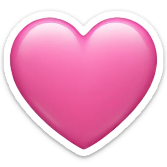 Pink heart  sticker