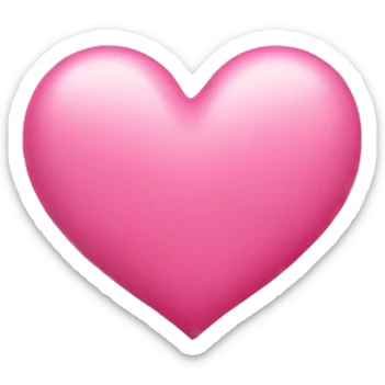 Pink heart sticker