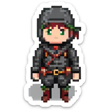 burglar character sticker