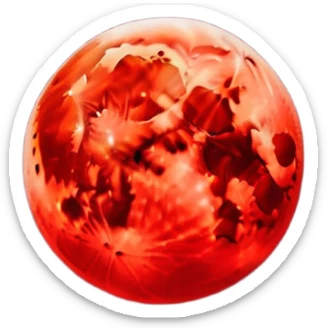 Edgy Black night sky with big Red vibrant neon-crimson-blood-moon Aesthetic epic gorgeous gloomy creepy dark Scenery full picture full landscape sticker