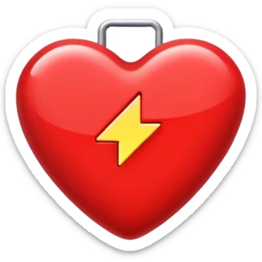 Battery colour like heart emoji, not heart human but heart emoji sticker