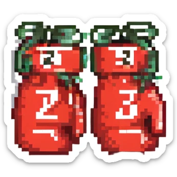 боксерские перчатки с надписью "23", no background sticker