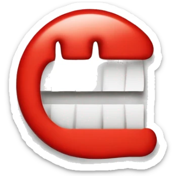 Necesito un emoji que sea una imagen de la palabra 'WIPE'. La palabra debe estar en letras mayúsculas, con fuente negrita y color rojo sobre un fondo transparente." sticker