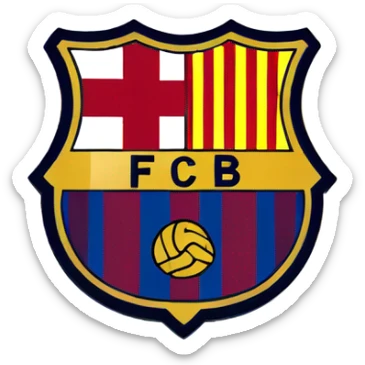 fc barcelona logo sticker