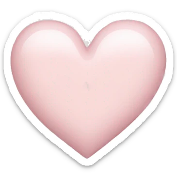 Pale pink heart sticker