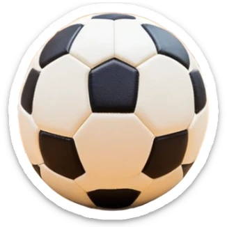 A close-up of a mini-football (futsal) ball placed on a wooden floor of an indoor sports hall, with the goalposts in the background. The scene highlights the smooth texture of the ball and the detailed net of the goal, emphasizing the fast-paced nature of the sport. sticker