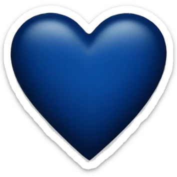 Dark blue heart  sticker