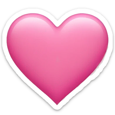 Pink heart  sticker