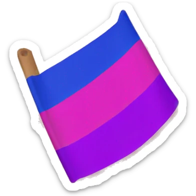 Bisexual flag sticker