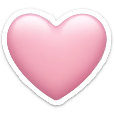 Light pink heart sticker