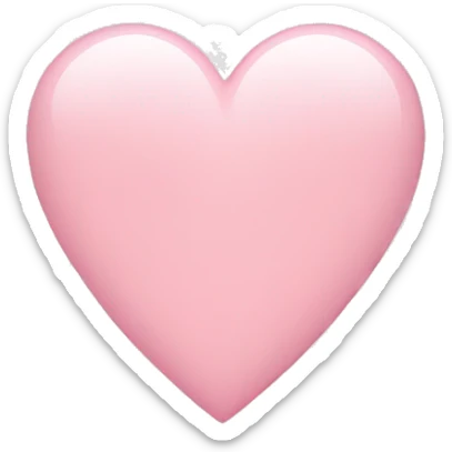 Light pink heart sticker