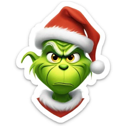 Grinch sticker