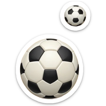 A close-up of footballs and a goal on a covered indoor futsal court with a wooden floor. The scene highlights the details of the balls and goalposts, with the smooth, polished court surface creating a clean and focused atmosphere for the game. sticker