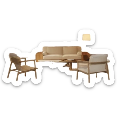 modern cave house from inside sticker