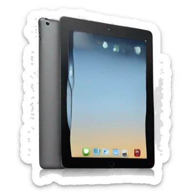Ipad whit  sticker