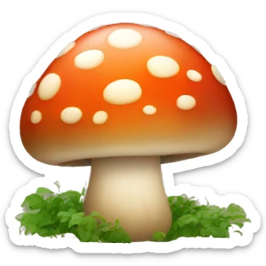 Mushroom sticker