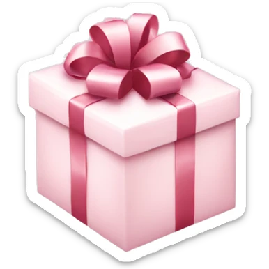 Light pink Christmas gifts under a white Christmas tree  sticker