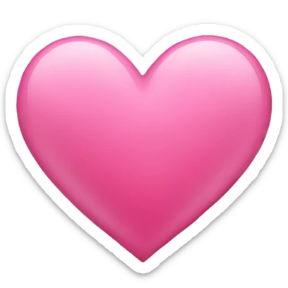 Pink heart sticker