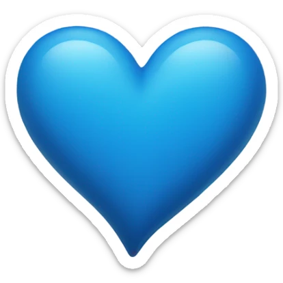 blue heart sticker