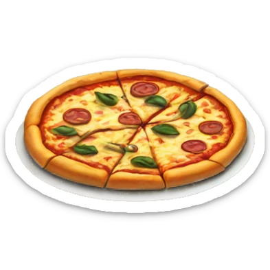 Pizza box sticker