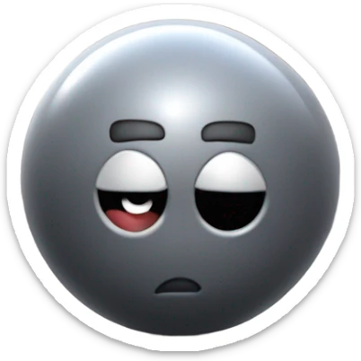 Metal cute mad Kirby Gray ball driving on 4 car wheels with mad eyebrows game sticker