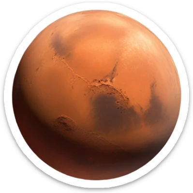 Mars sticker