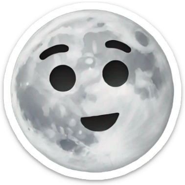 Moon sticker
