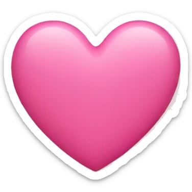 Pink heart sticker