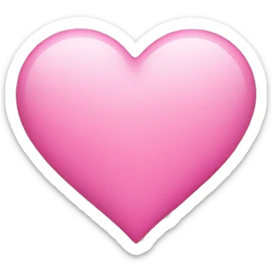 Pink heart sticker