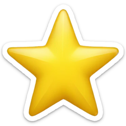 Yellow Star  sticker