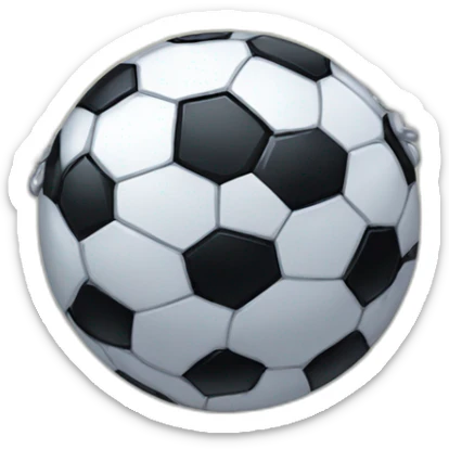 soccer ball emoji with shades on eyes and blingy chain around neck sticker