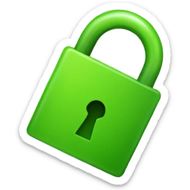 GREEN LOCK sticker