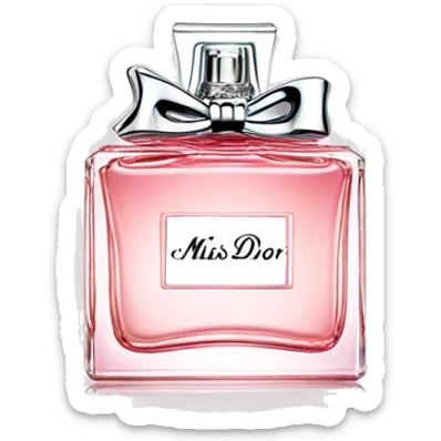 Miss dior perfume sticker