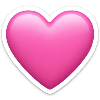 pink heart sticker