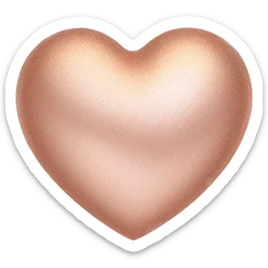 Rose gold heart  sticker