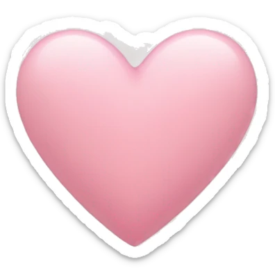 Light pink heart sticker